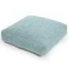 Jaxx Brio Large D√©cor Floor Pillow / Meditation Yoga Cushion, Shearling Faux Lamb, Mineral Green