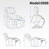 Infinite Position Okin Motor Up to 350 LBS Power Lift Recliner Chair for Elderly, Heavy Duty Motion Mechanism with 8-Point Vibration Massage and Lumba