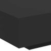 Coffee Table with LED Lights Black 33.5"x21.7"x12.2"