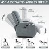 Infinite Position Okin Motor Up to 350 LBS Power Lift Recliner Chair for Elderly, Heavy Duty Motion Mechanism with 8-Point Vibration Massage and Lumba