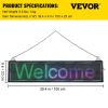 VEVOR LED Scrolling Sign, 40" x 9" WiFi & USB Control, Full Color P6 Programmable Display, Indoor High Resolution Message Board, High Brightness Elect