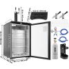 VEVOR Beer Kegerator, Dual Tap Draft Beer Dispenser, Full Size Keg Refrigerator With Shelves, CO2 Cylinder, Drip Tray & Rail, 32¬∞F- 50¬∞F Temperature
