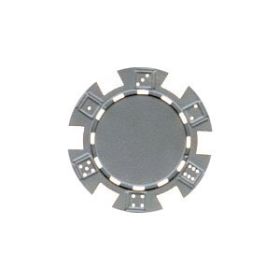 25pc 11.5g Dice Poker Chips (10 colors)-Gray