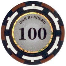 25pc 13.5g Z-Pro Poker Clay Poker Chips (9 colors)-Black (100)