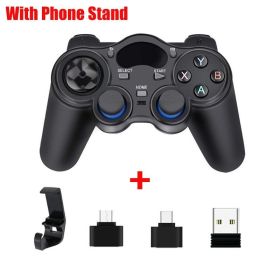2.4 G Controller Gamepad Android Wireless Joystick Joypad with OTG Converter For PS3/Smart Phone For Tablet PC Smart TV Box (Color: 02, Ships From: China)
